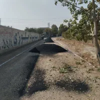 آسفالت داغ محوطه.کوچه باغ ایزوگام لکه گیری حتی یک