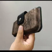 کیف موبایل کمری قالبی چرم طبیعی دستدوز
