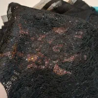 پارچه ی کتان دانتل پولک دوزی شده