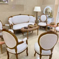 مبل ونهارخوری کلاسیک فرانسوی(چوب راش آماده تحویل )