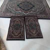 قالیچه و دو عدد پادری سرمه ایی نو استفاده نشده|فرش|مشهد, امیریه|دیوار