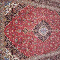 فرش دستباف 9 متری کاشان لاکی قطبی|فرش|تهران, مهران|دیوار