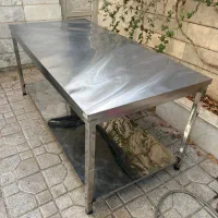 میز استیل ۱متر در ۲ متر|کافی‌شاپ و رستوران|مشهد, بهارستان|دیوار