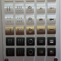 کلید پریز کریستال مشکی و رنگی