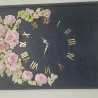 ساعت  با گلهای استاکو