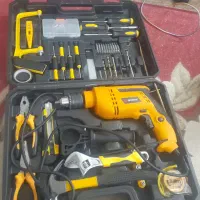 دریل چکشی با کلی آچار و چکش و...