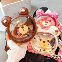 قمقمه فانتزی خرسی دو لبه ، نی نوش و آسان نوش