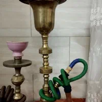 دو عدد قلیان تو پر سنگین برنجی اصل عربی|کلکسیون و سرگرمی|کرج, حصارک پایین|دیوار