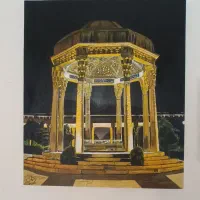 تابلو نقاشی (آرامگاه حافظ شیراز)|تابلو، نقاشی، عکس|گرگان, |دیوار