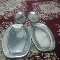 دیس استیل ۴ عدد و ۲تا بزرگ و ۲ تا کوچکتر کاملا نو|ظروف سرو و پذیرایی|اسلام‌شهر, شهرک مهدیه|دیوار