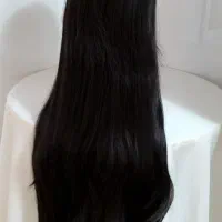 مو کلاهگیس پوستیژ قد 120 سانت مشکی