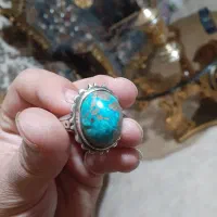 انگشتر فیروزه سنگ و رکاب قدیمی نیشابور|جواهرات|فردیس, فردیس|دیوار