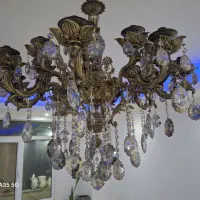 لوستر برنز ۸ شاخه،۱۶ شعله|لوستر و چراغ آویز|فردیس, شهرک ارم|دیوار