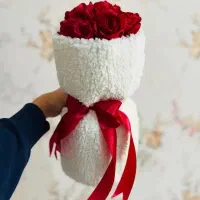 دسته گل روبانی باکس گل روبانی تخفیف ویژه|گل مصنوعی|ملایر, |دیوار