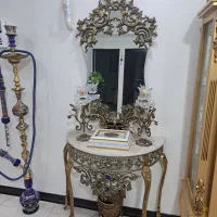 آینه شمعدون با میز طبق عکس