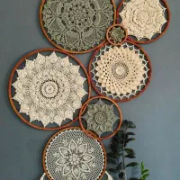 دیوارکوب قلاب بافی ماندالا