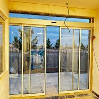 درب شیشه ای فریم دار تضمینی|مصالح و تجهیزات ساختمان|مشهد, جاهد شهر|دیوار