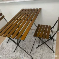 میزو صندلی چوبی وفلزی تاشو برند ایکیا