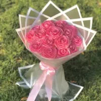 دسته گل روبانی