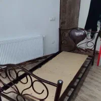 تخت یک نفره فلزی|تخت و سرویس خواب|اسکو, |دیوار