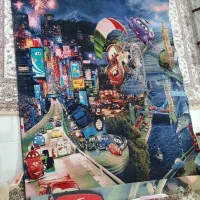فرش بچه گانه طرح ماشین