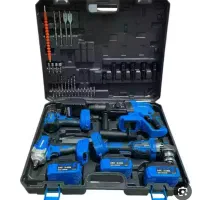 کیت شارژی 4عددی دریل و بکس و بتن کن و مینی شرایطی