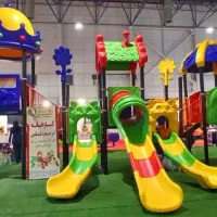 لوازم پارکی کد۲۵مجموعه بازی پلی اتیلن۲۵تاب سرسره