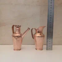 پارچ وآفتابه مسی دست ساز مینیاتوری|صنایع دستی و سایر لوازم تزئینی|قم, امامزاده ابراهیم|دیوار