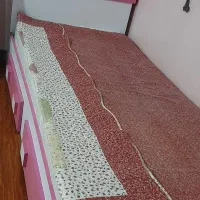 تخت یک نفره دو کشو دار با تشک رویال