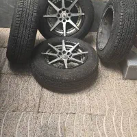 لاستیک نو با رینگ|قطعات یدکی و لوازم جانبی|مشگین شهر, |دیوار