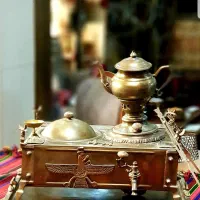 مجموعه منقل سماوری و قوری|کلکسیون اشیاء عتیقه|کرمانشاه, |دیوار