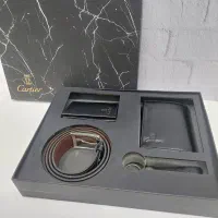 ست ۴ تکه کیف و کمربند مردانه کارتیه