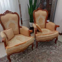 مبل هفت نفره( ۳ نفره و چهارتا یکنفره) نیم استیل|مبلمان خانگی و میز عسلی|اهواز, کوی پیروزی|دیوار