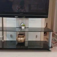 میز تلوزیون شیشه ای نشکن گردشی ایتالیایی