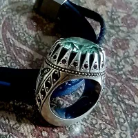 انگشتر توپاز نقره دست ساز ۳۵گرم نقره خالص