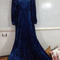 لباس مجلسی مخمل مدل ماهی