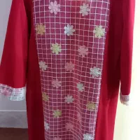 مانتو کرپ قرمز  نو|لباس|ساوه, |دیوار