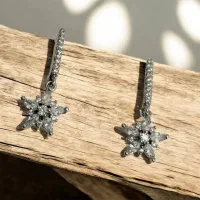 گوشواره میخی ستاره ای نقره اصل