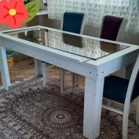 میز غذا خوری ۶نفره همراه با ۶صندلی