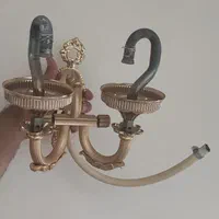 چراغ گازی دیواری دوشعله و لاستیک پراید