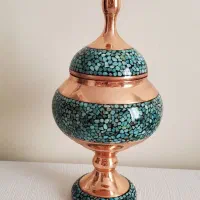 قندان فیروزه کاری شده نو نو