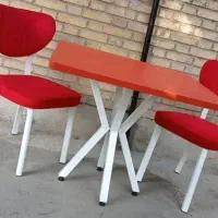 میز و صندلی کافی شاپی رویه پارچه