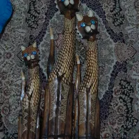 مجسمه چوبی گربه