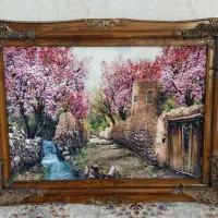 فروش دو تخته تابلو فرش و یک تابلو طبیعت