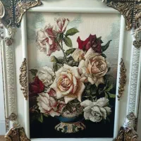 تابلوفرش گل|تابلو فرش|قم, باجک دو|دیوار