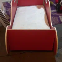 تخت خواب همراه با تشک و زیر تختی