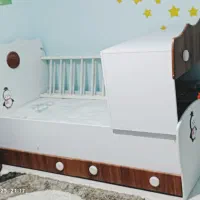 فروش تخت خواب کودک با تشک رویال طبی فنری