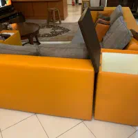 راحتی ۵ نفره L به همراه میز بار مخفی و دو باکس|مبلمان خانگی و میز عسلی|تهران, سوهانک|دیوار