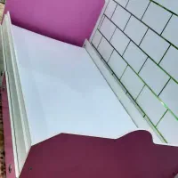 تخت نوجوان سفید صورتی|تخت و سرویس خواب|بندر ماهشهر, |دیوار
