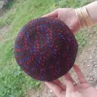 کلاه نقش دست بافت ترکمنی